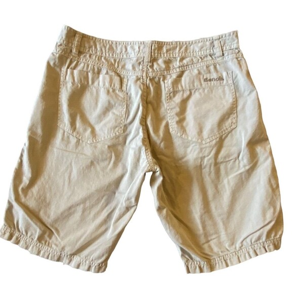BENCH Shorts Womens 27 Small Beige Chino Bermuda Cotton Casual Adjustable Length - Picture 3 of 9